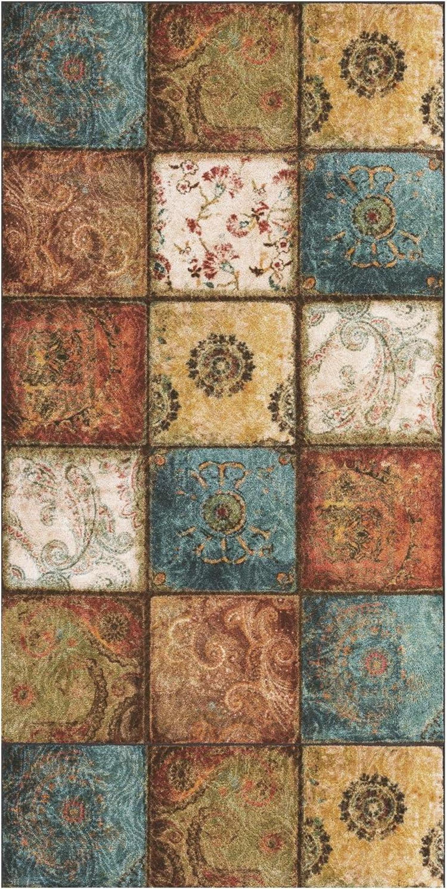 Teppich Läufer 60x120 cm Flur Küche Waschbar Böhmen Modern