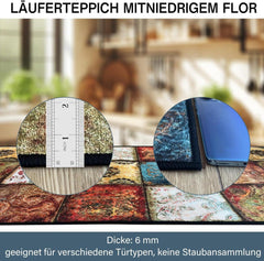 Teppich Läufer 60x120 cm rutschfest waschbar modern Retro Böhmen