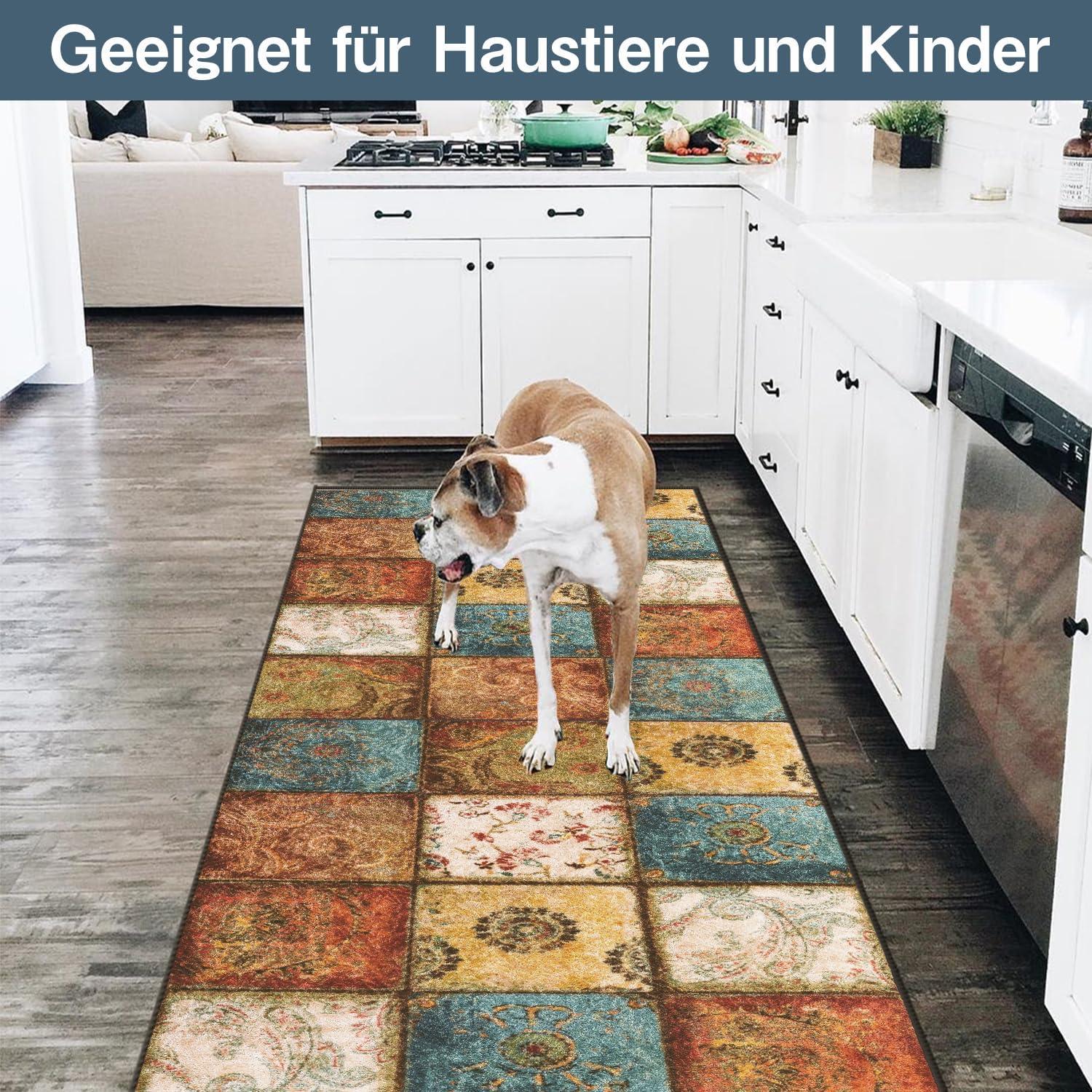 Teppichläufer 60x120cm Böhmen Design rutschfest waschbar modern