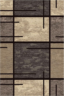 WTHYGB Teppich Läufer Flur 80x120cm Beige Kariert rutschfest