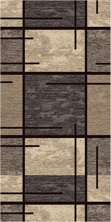 Moderner Beiger Teppichläufer 60x120 cm Rutschfest