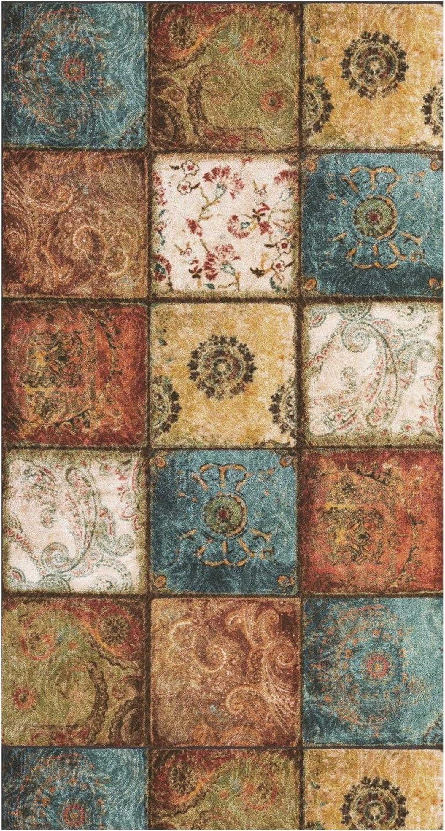 Teppich Läufer Flur rutschfest 80x150 cm Waschbar Modern
