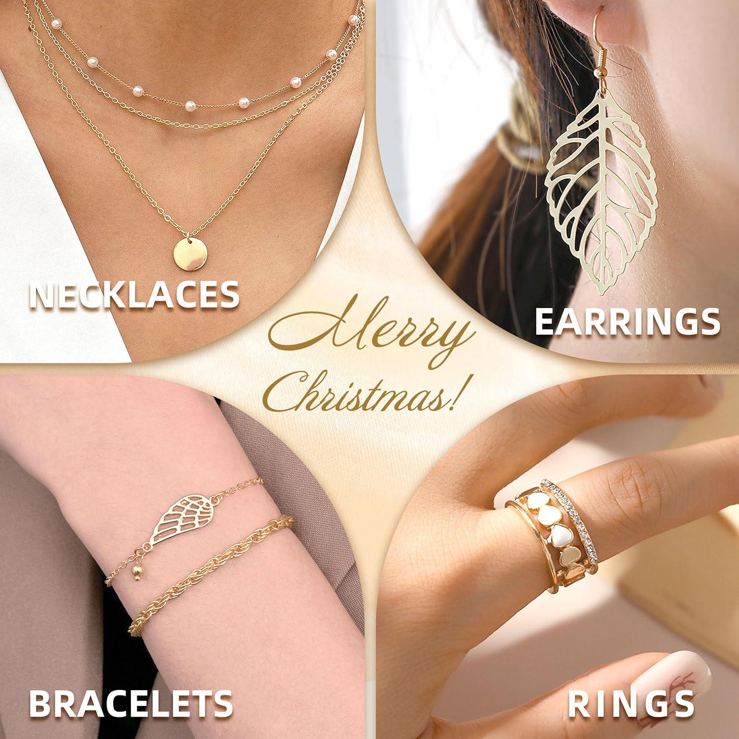 Schmuck Adventskalender Frauen Mädchen Weihnachtskalender 12
