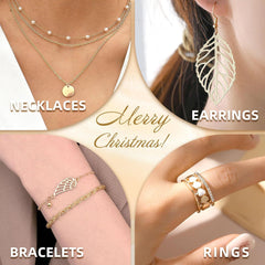 Schmuck Adventskalender Frauen Mädchen Weihnachtskalender 12