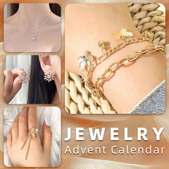 ZJTAPE Schmuck Adventskalender 2024 für Frauen - 12 Überraschungen, Damen Schmuck-Set