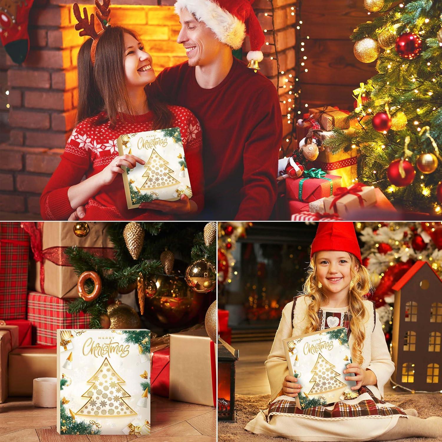 Damen Schmuck Adventskalender 2024 Mädchen Weihnachtskalender 12 Überraschungen