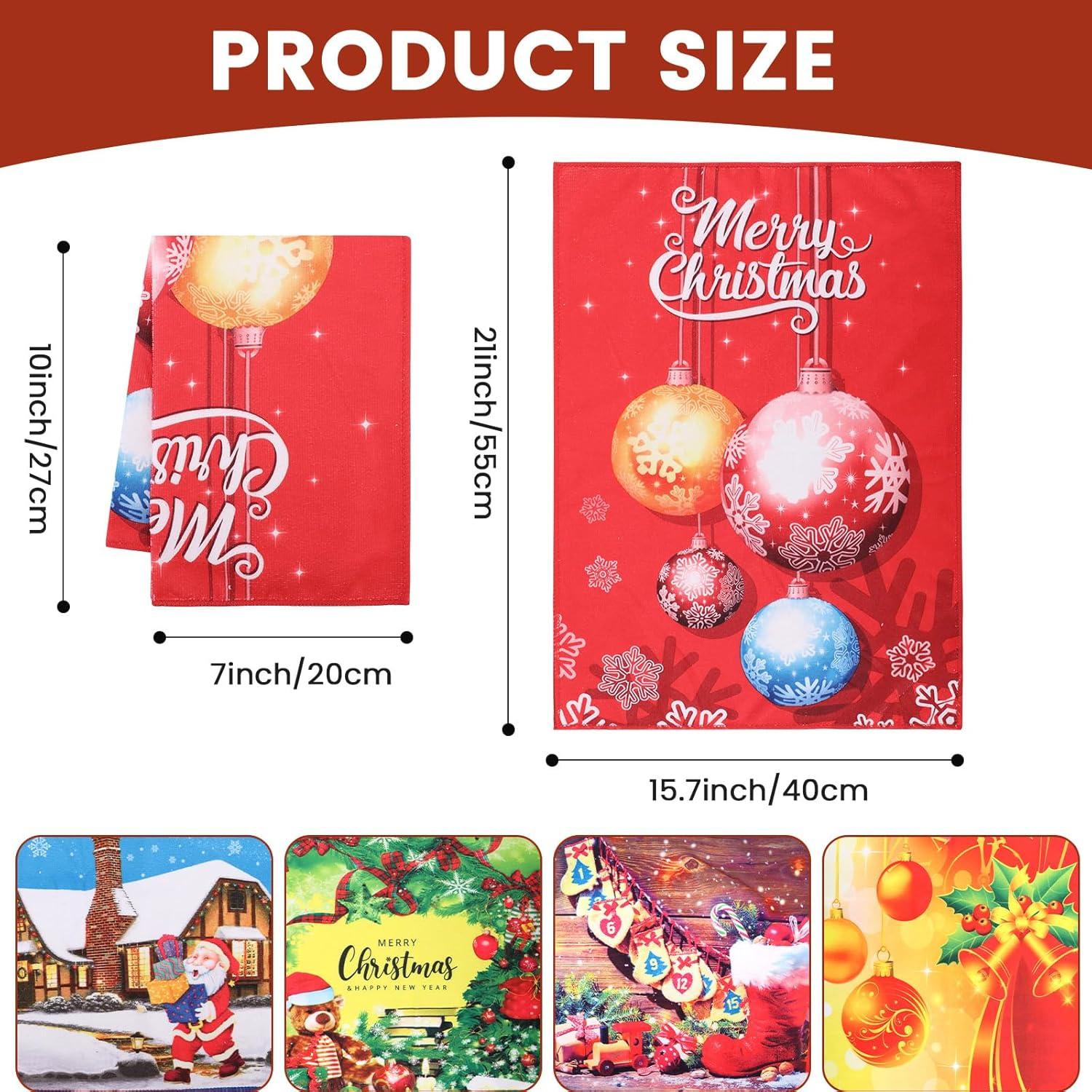 Küchentuch Set 5er Mikrofaser für Weihnachtsdeko