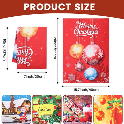 Küchentuch Set 5er Mikrofaser für Weihnachtsdeko