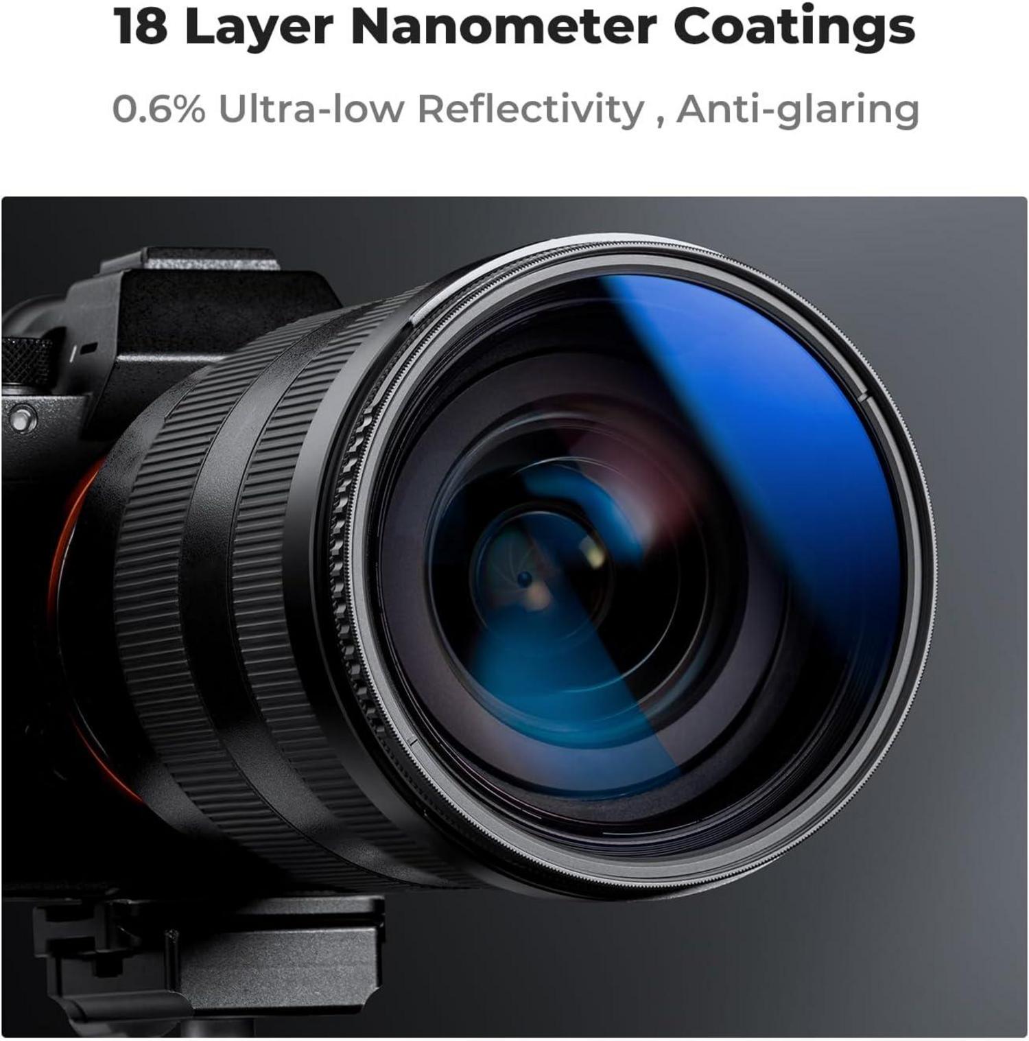 Zirkularer Polfilter 67mm Polarisierte CPL Filter Nano-Beschichtung