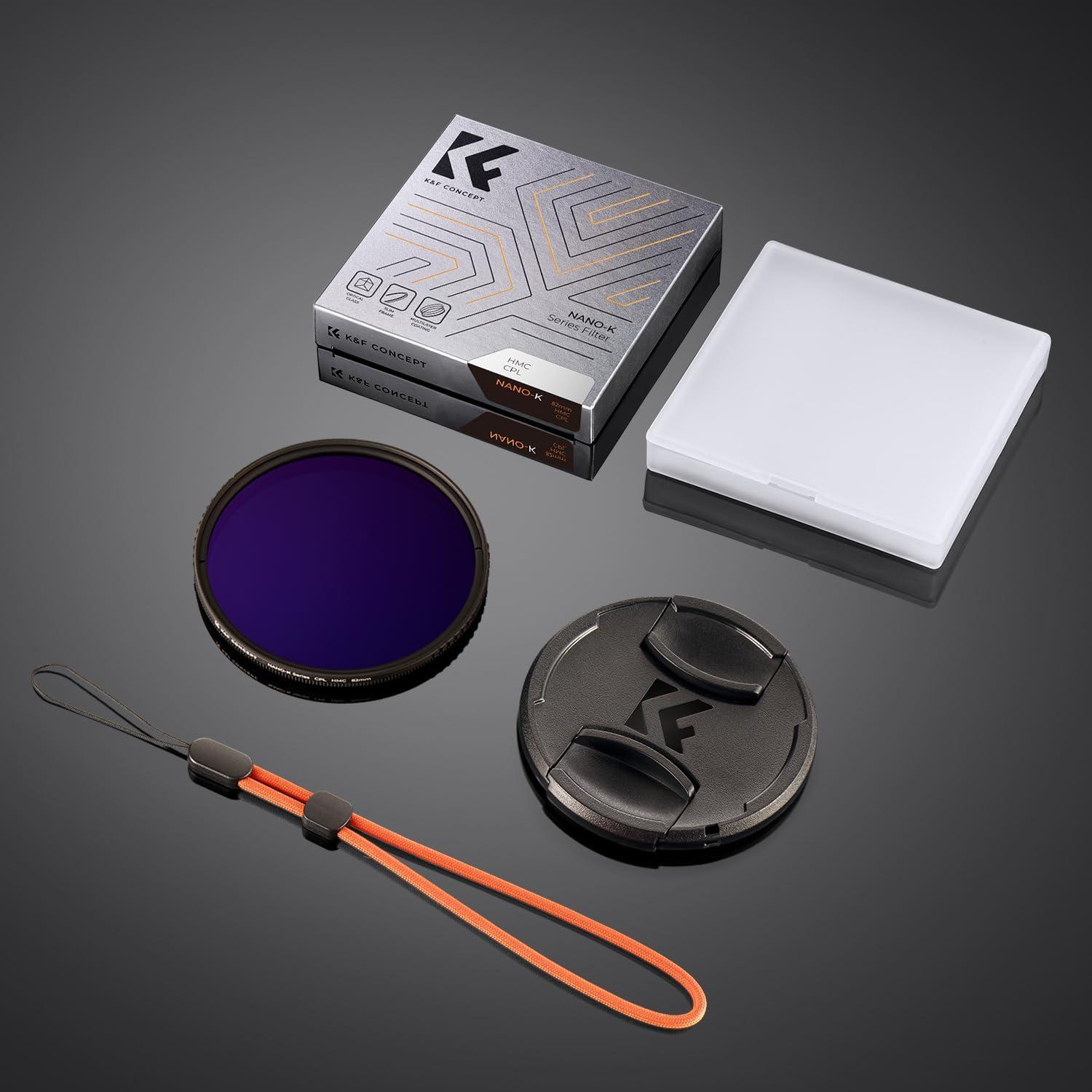 67mm CPL Polarisationsfilter Objektivdeckel Halteband Nano-beschichtet