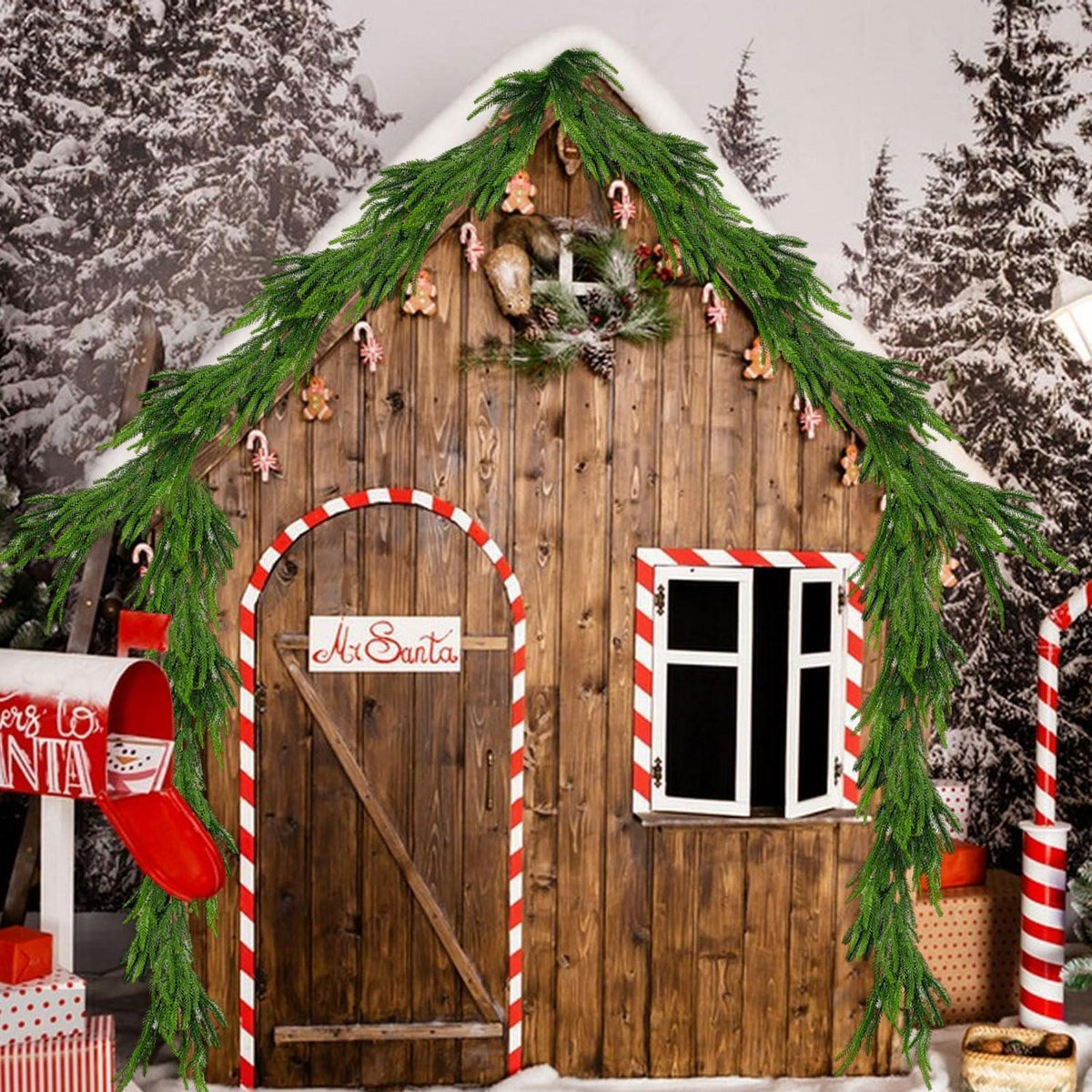 Künstliche Tannengirlande 3.6m (12ft) - 2er Set für Weihnachten