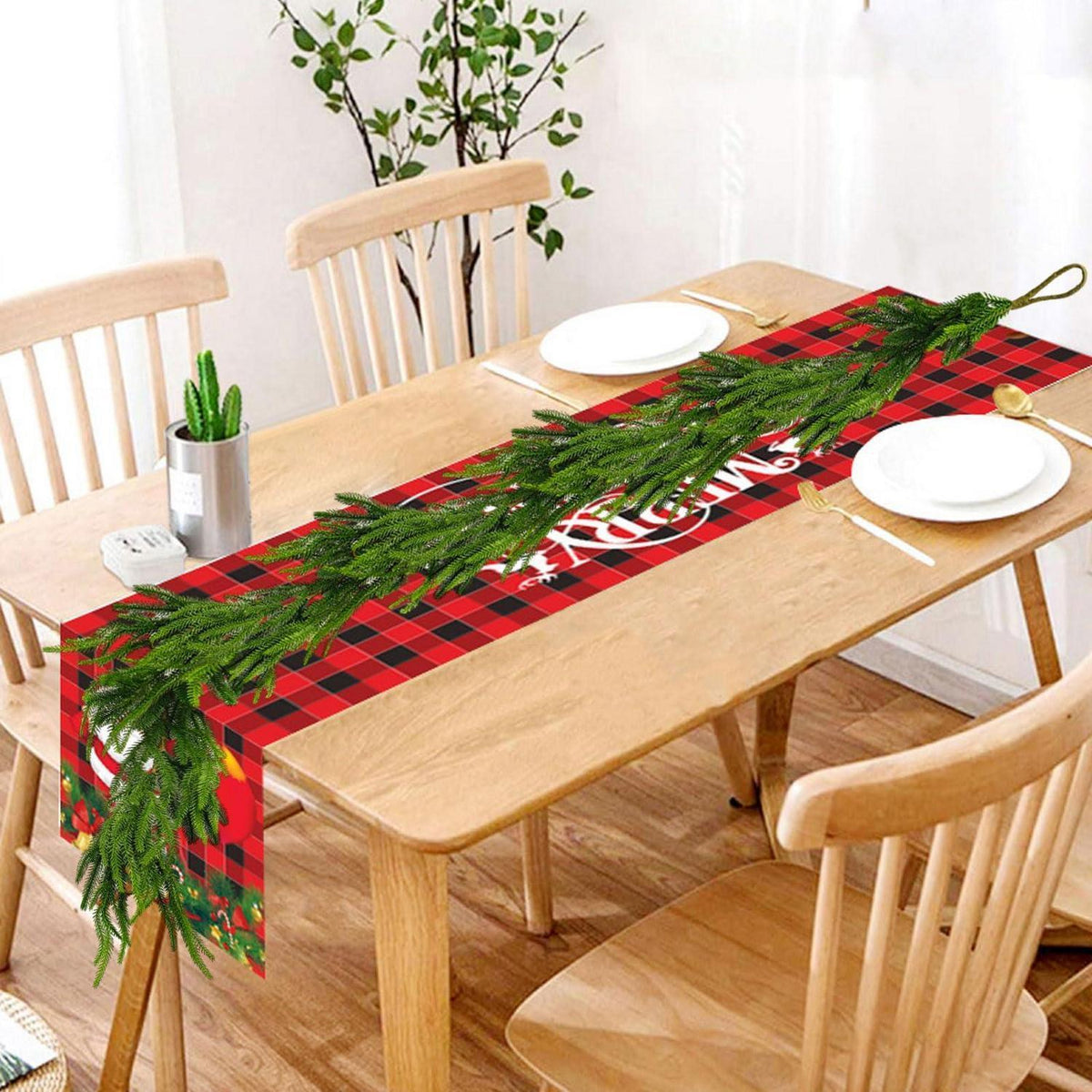 Künstliche Tannengirlande 4.6m (15ft) - 2er Set für Weihnachten