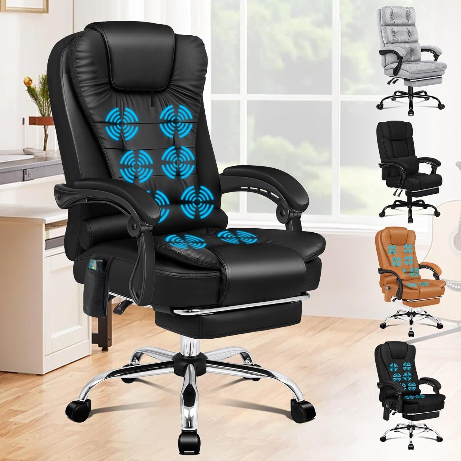 Massage Bürostuhl mit ergonomischem Design und großer Sitzpolsterung
