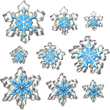 Schneeflocken Ausstecher Set 9-teilig Weihnachten Fondant Keks