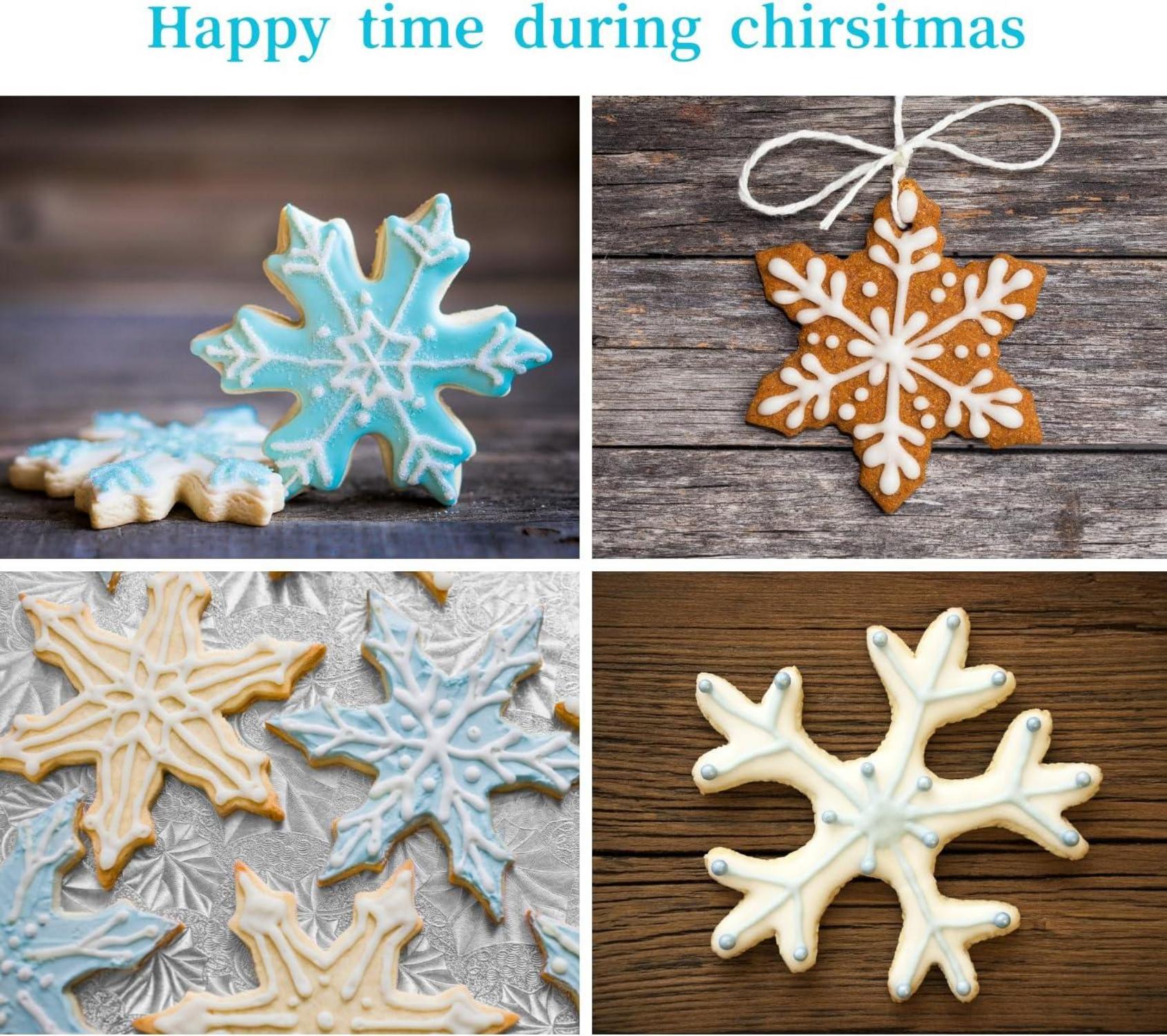 Schneeflocken Ausstecher Set 9-teilig Weihnachten Fondant Keks