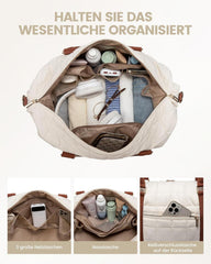 LOVEVOOK Große Wasserdichte Reisetasche mit Schuhfach