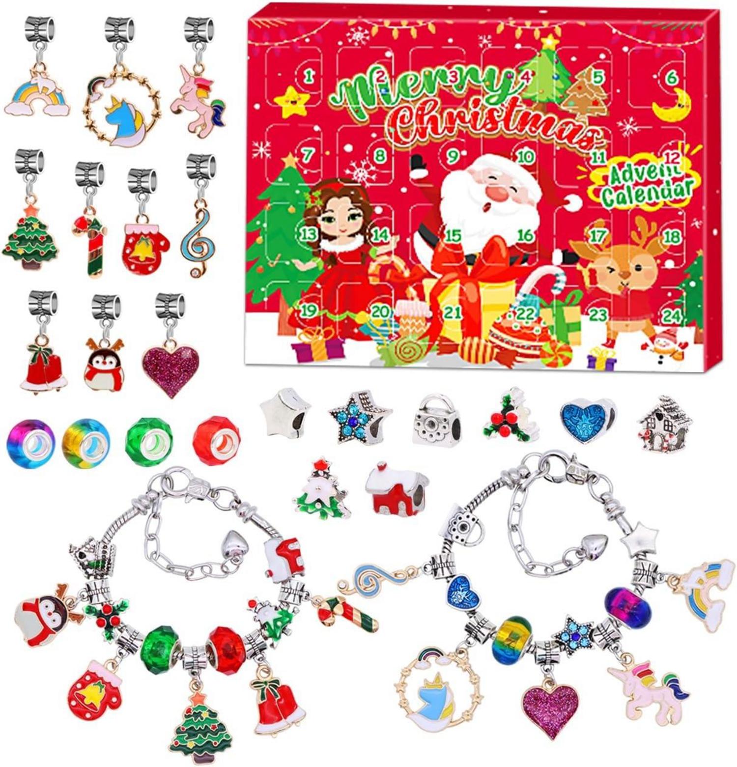 Weihnachtsbastelset für Mädchen mit 24 Überraschungen