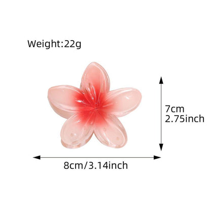 Blumen Haarklammern 4 Stück Hawaiianische Clips verschiedener Farben