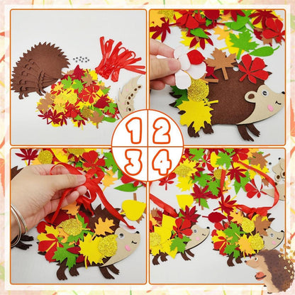 MQIAN Igel Herbst Bastelset für Kinder DIY Kunsthandwerk
