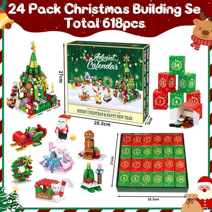 Adventskalender 2024 Kinder: Weihnachts-Bausatz mit 24