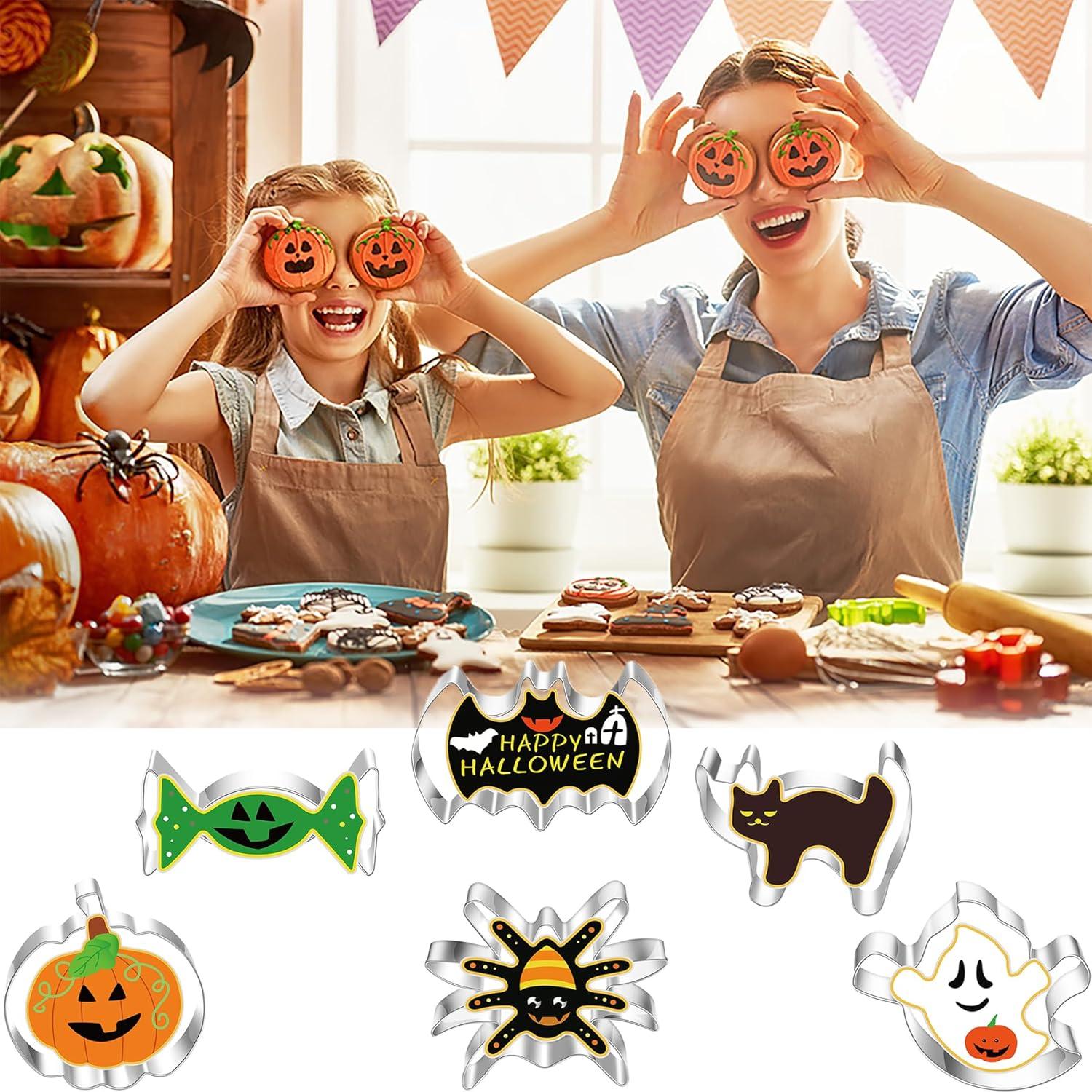 Halloween Ausstechformen Set 10-teilig Edelstahl Keks Backformen