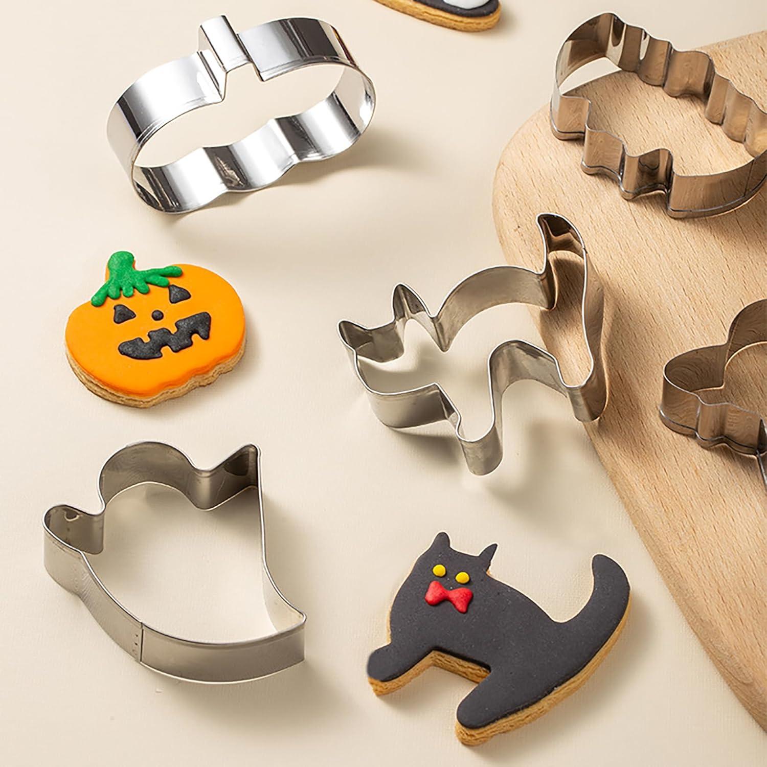 Halloween Ausstechformen Set 10-teilig Edelstahl Keks Ausstecher Cookie Cutter