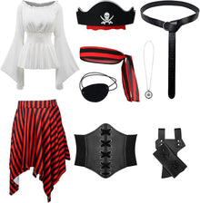 Piratenkostüm Damen Mittelalter Wikinger Renaissance Halloween