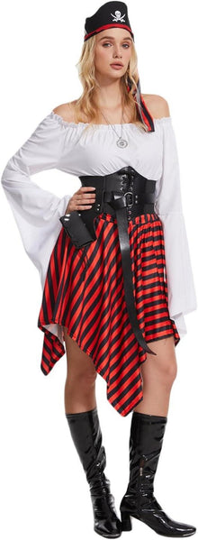 Piratenkostüm Damen Mittelalter Wikinger Renaissance