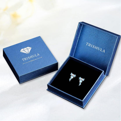 Axolotl Ohrstecker Sterling Silber Blauer Mondstein Tier Ohrringe hypoallergen