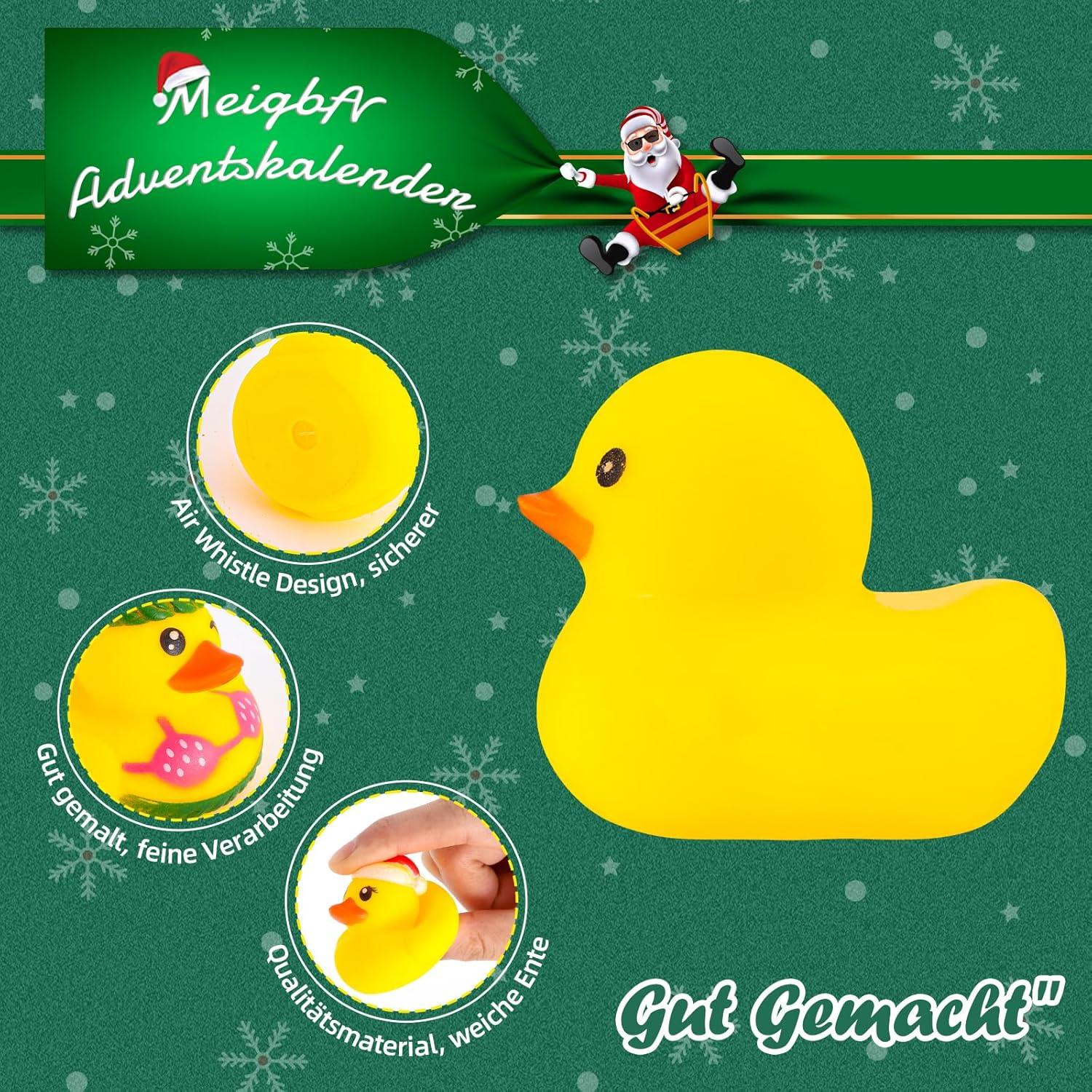 Adventskalender 2024 Mini Enten Weihnachten Countdown Geschenke Kinder