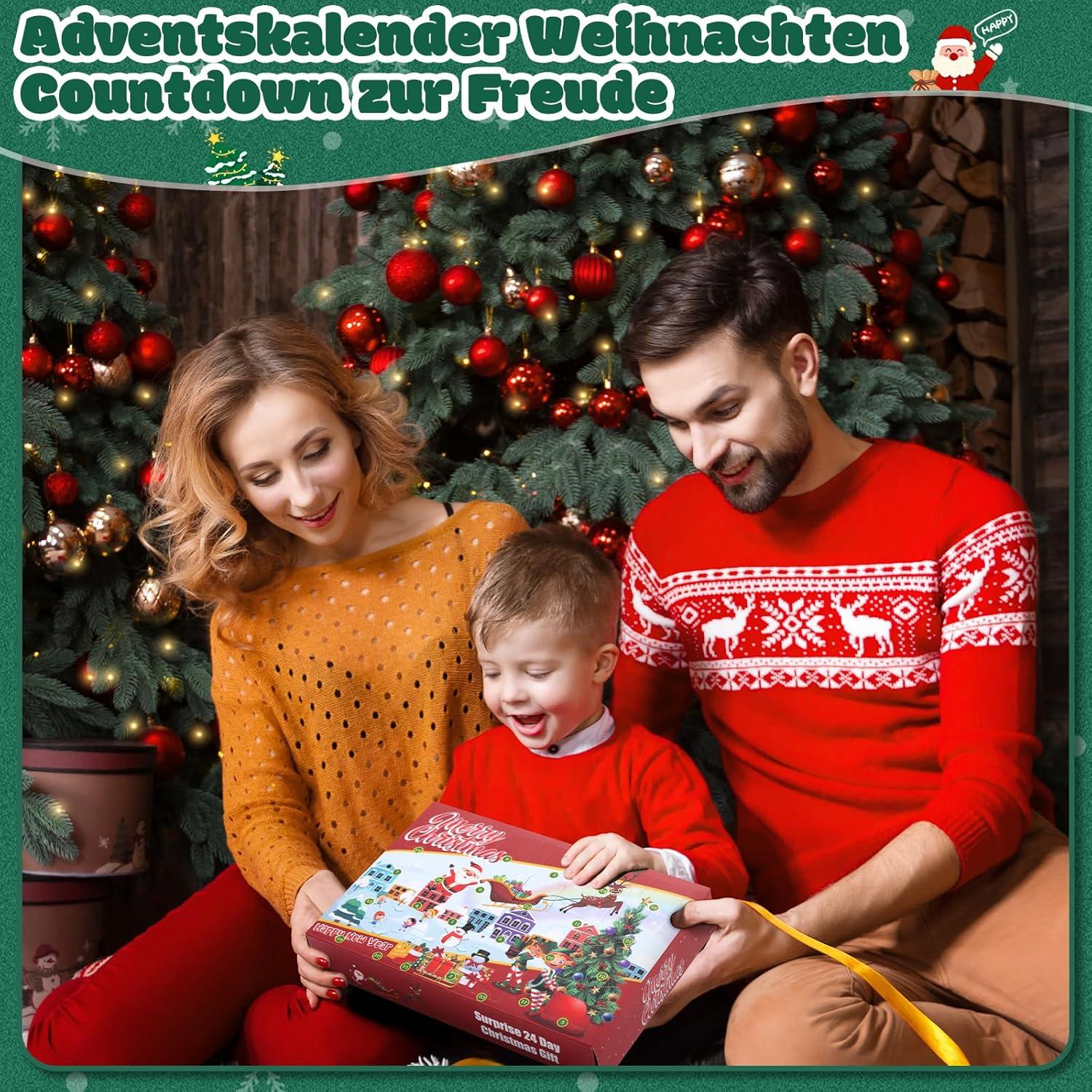 Adventskalender 2024 Mini Enten Weihnachten Countdown Geschenke Kinder