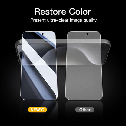 Sichtschutz Panzer für iPhone 15 Pro Blickschutzfolie 3er Set