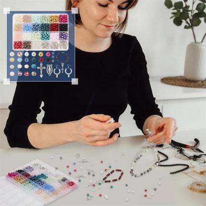 Rosenkranz Bausatz – 1120 Teile für Schmuck & Basteln