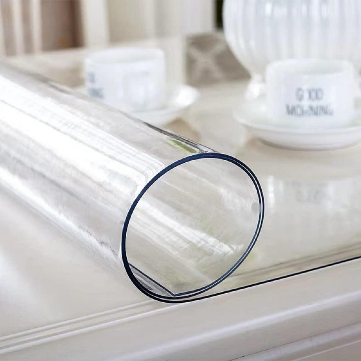 Transparente PVC Tischdecke 2mm - Wasserdicht & Robust | 90x180cm