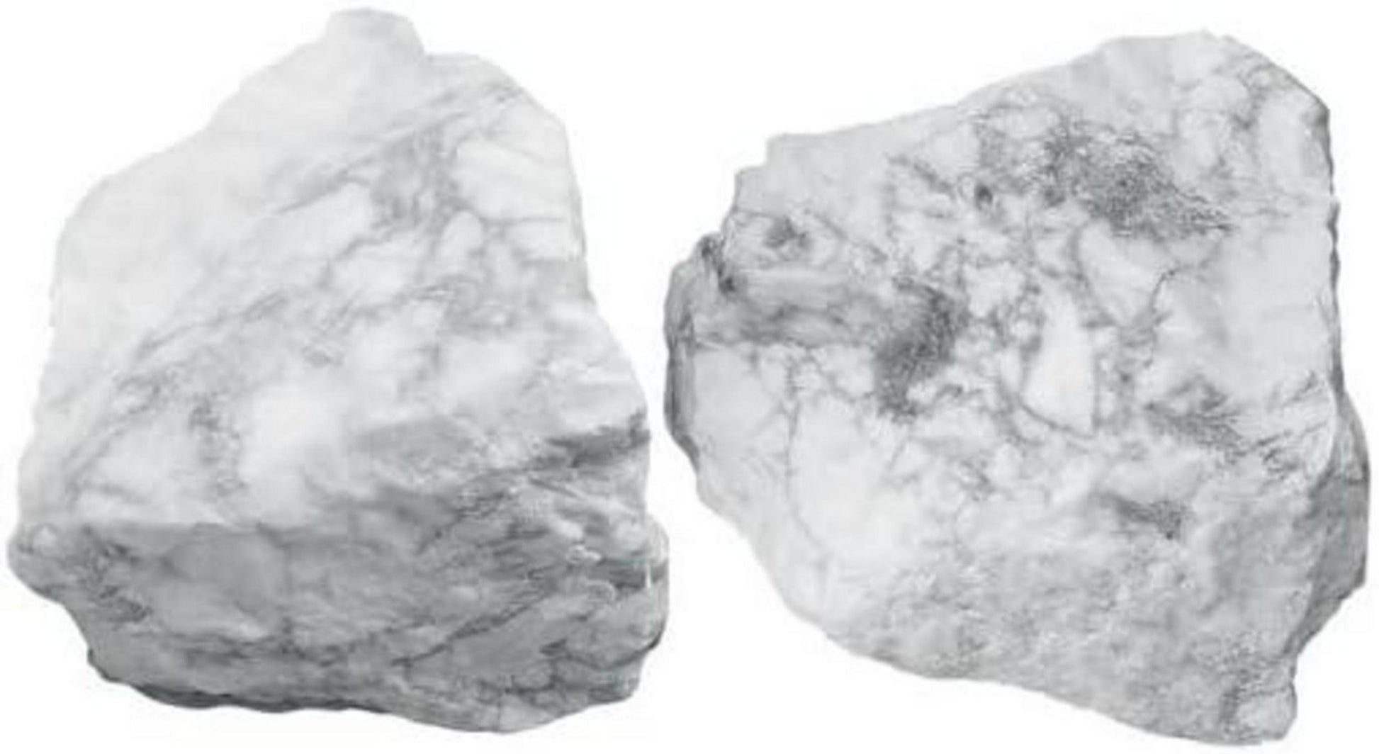 Große Weiße Howlith Rohsteine 4.5-5.5 cm Natürliche Kristalle