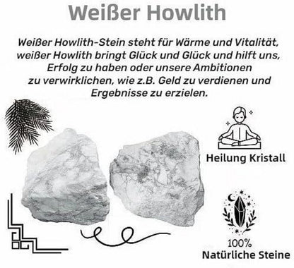 Große Weiße Howlith Rohsteine 4.5-5.5 cm Natürliche Kristalle