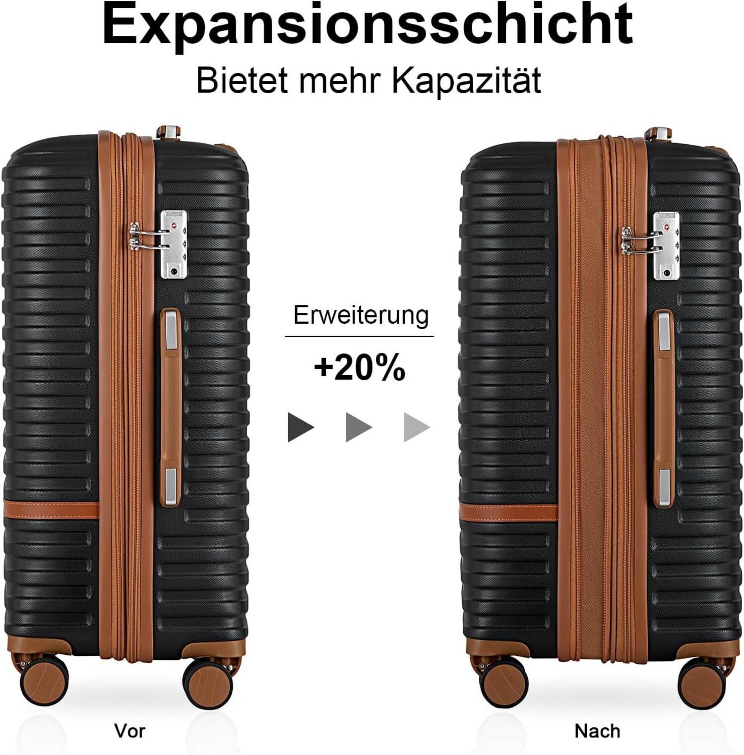 Joyway Kofferset 4-teilig Hartschale TSA-Schloss 4 Rollen