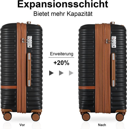 Joyway Kofferset 4-teilig Hartschale TSA-Schloss 4 Rollen