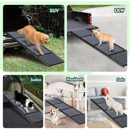 Faltbare Hunderampe 180cm – Auto, SUV, LKW & Treppe