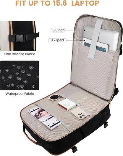 Handgepäck Rucksack 30L wasserdicht Laptopfach 17 Zoll Camping Schule