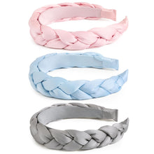 Geflochtener Trachten Haarreif 3er Set Candy-Color