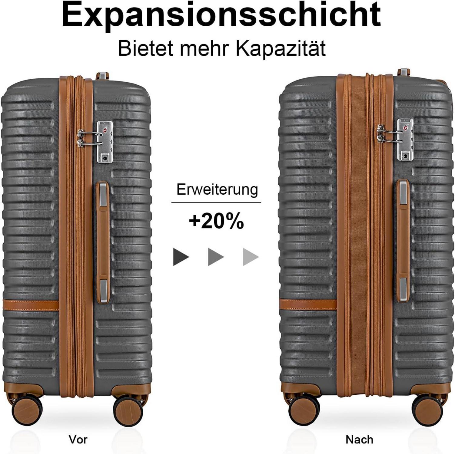 Joyway Kofferset 4-tlg. Hartschale mit TSA-Schloss in