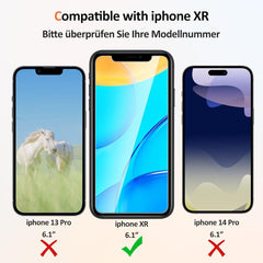 iPhone xr Panzerglas Schutzfolie [2 Displayschutz+1