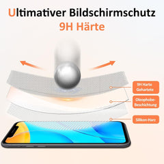 Displayschutz für iPhone xr Panzerglas Schutzfolie 9H Ultra-klar