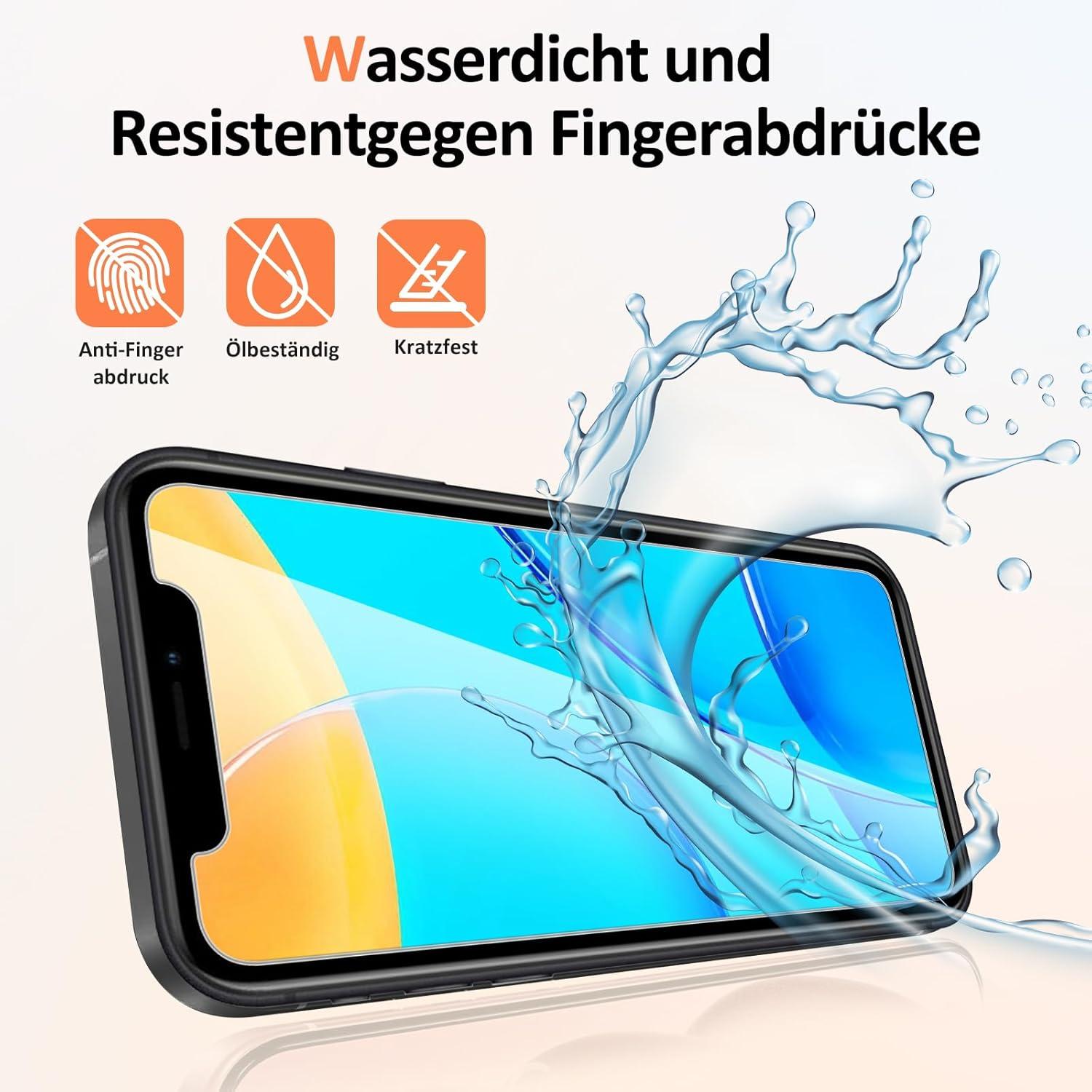 Panzerfolie iPhone XR Schutz 9H Härte 0.33mm Anti-Blasen Ultra-klar