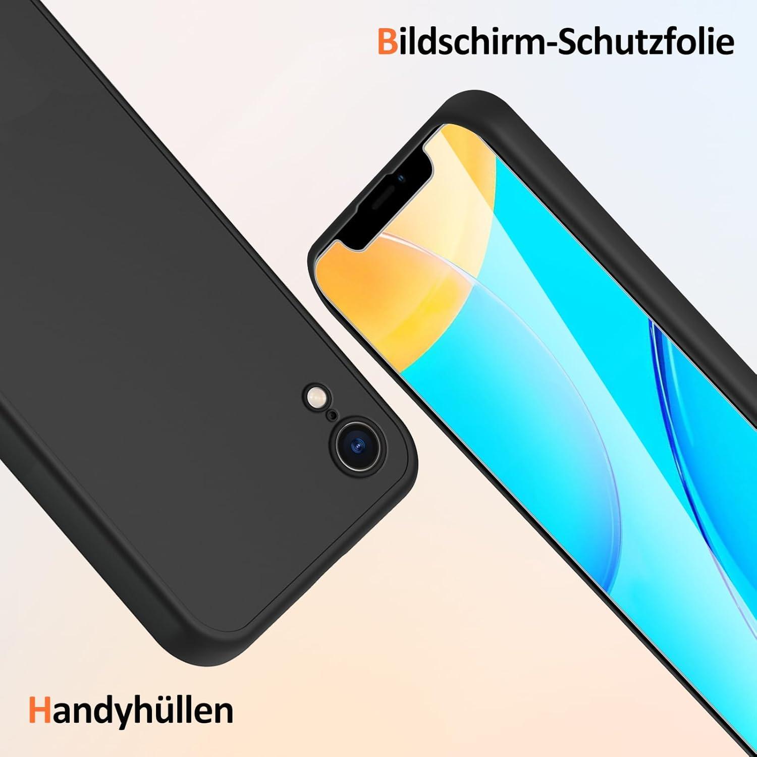 iPhone xr Panzerglas Schutzfolie 2 Displayschutz 1 Hülle 9H 0.33mm Ultra-klar Anti-Blasen Fingerabdruck-ID