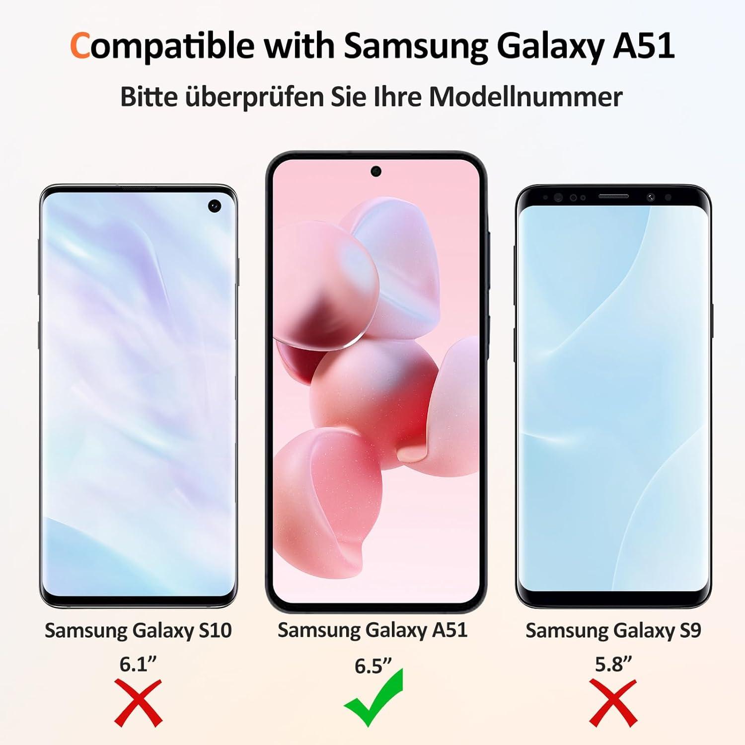 Samsung Galaxy A51 Panzerglas Schutzfolie 9H Härte 0.33mm