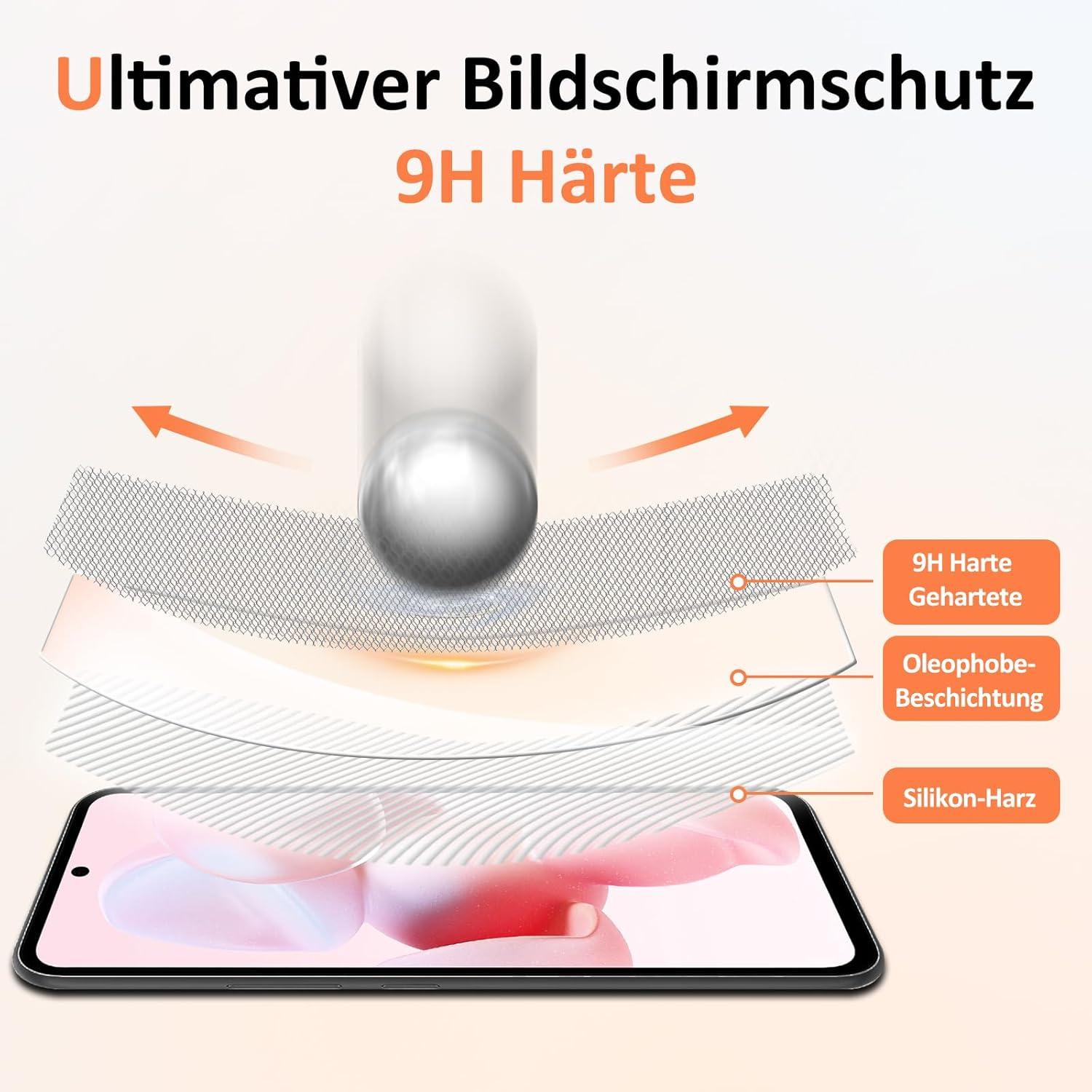 Panzerfolie + Hülle für Samsung Galaxy A51, 9H Härte, 0.33mm