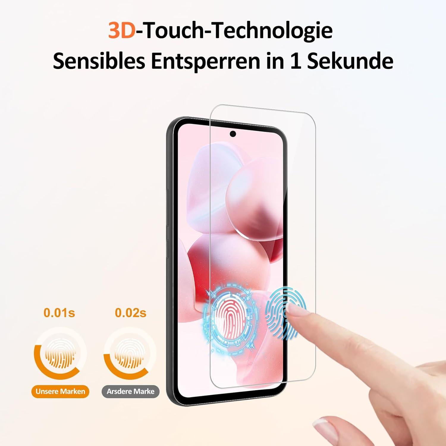 Panzerglas Schutzfolie Samsung Galaxy A51 9H Härte 0.33mm Anti-Blasen Anti-Fingerabdruck