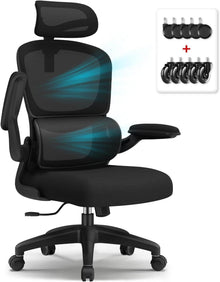 Ergonomischer Bürostuhl mit verstellbarer Kopfstütze und